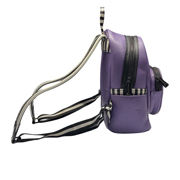Loungefly Beetlejuice Love Mini Backpack Purple‎ Collector Disney GUC - Picture 4 of 10
